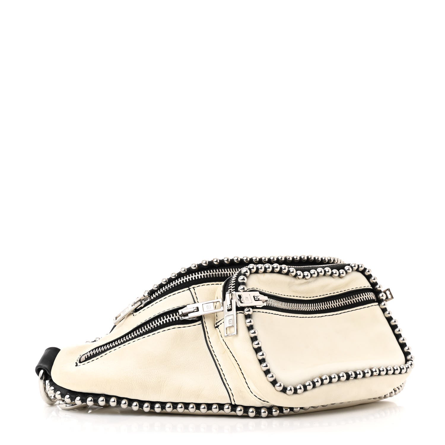Alexander Wang Lambskin Attica Studded Belt Bag White 3 of 12