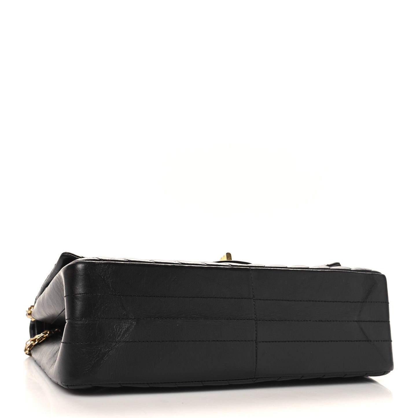 Aged Calfskin Chevron Quilted 2.55 Reissue 226 Flap Black