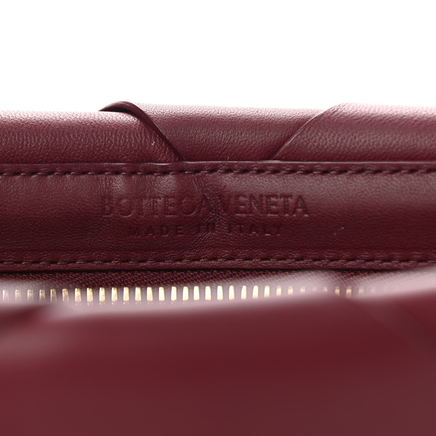 Bottega Veneta Woven Nappa Clutch Red 6 of 7