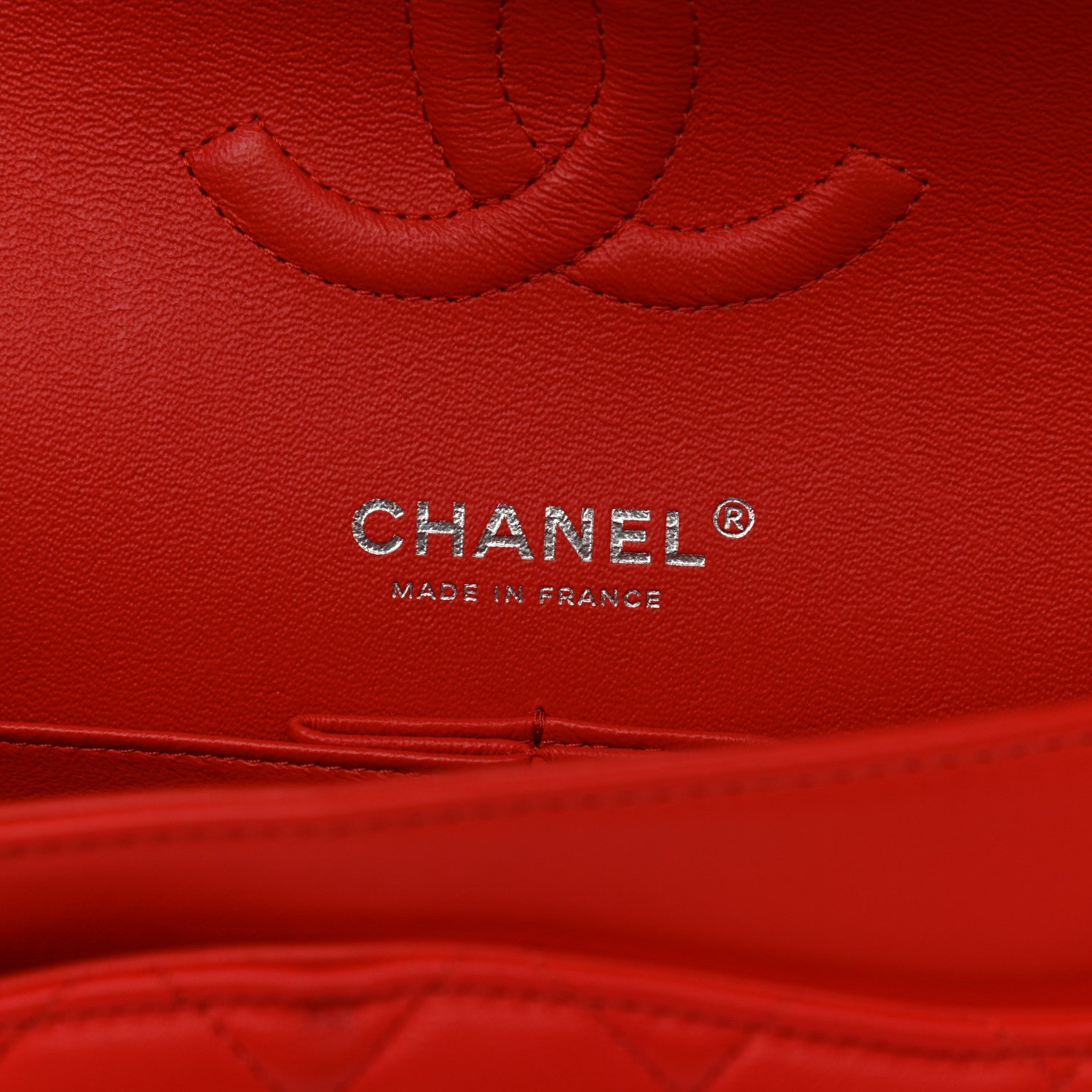 Chanel Lambskin Quilted Medium Double Flap Red 6 of 13