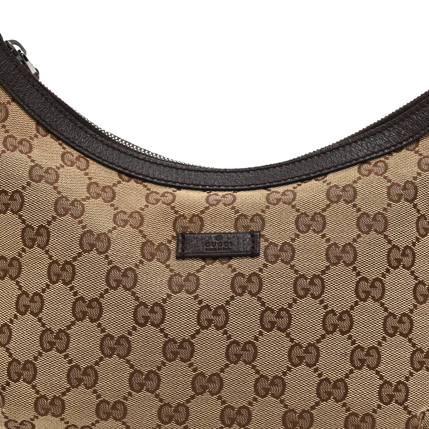 Monogram Medium Half Moon Hobo Dark Brown