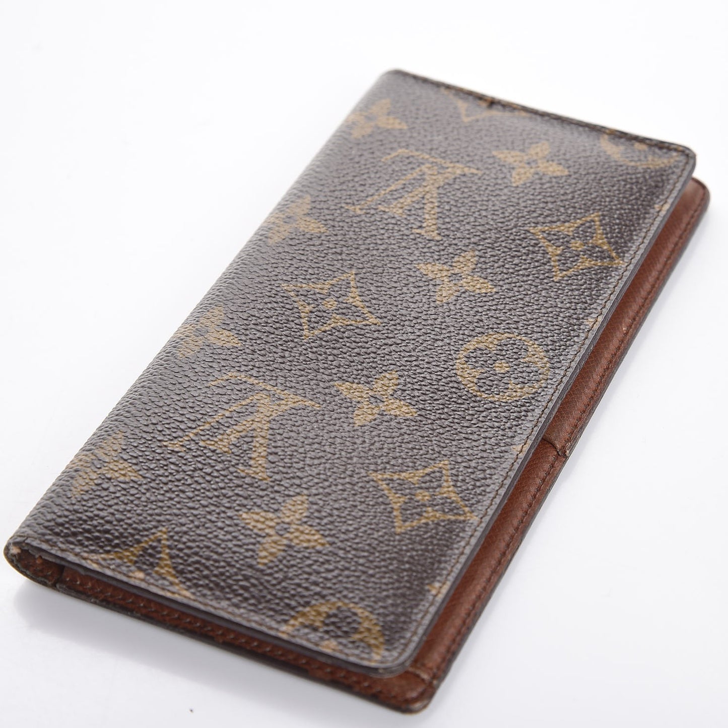 Monogram Checkbook Holder Wallet