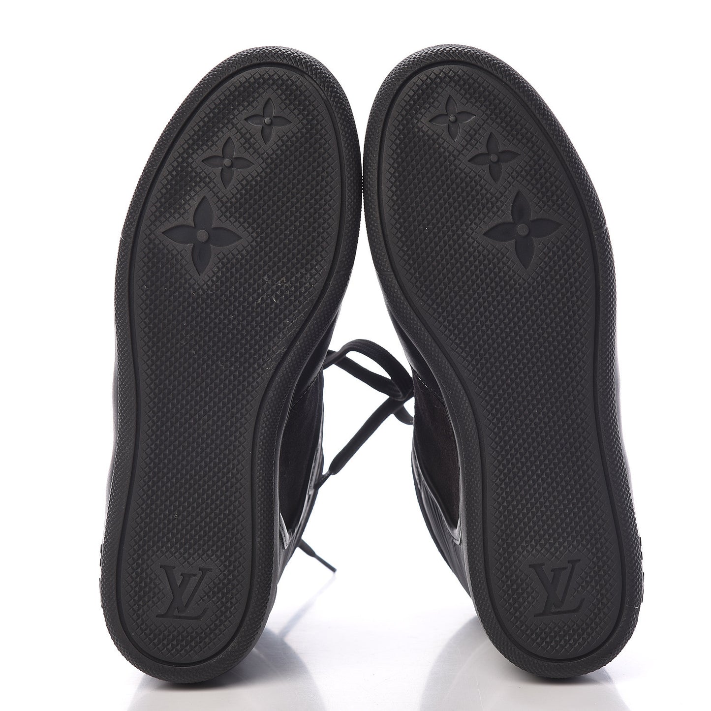 Epi Suede Postmark Wedge Sneakers 36.5 Black