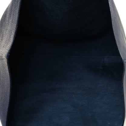 Mansur Gavriel Tumbled Calfskin Large Shopping Tote Navy 5 of 9