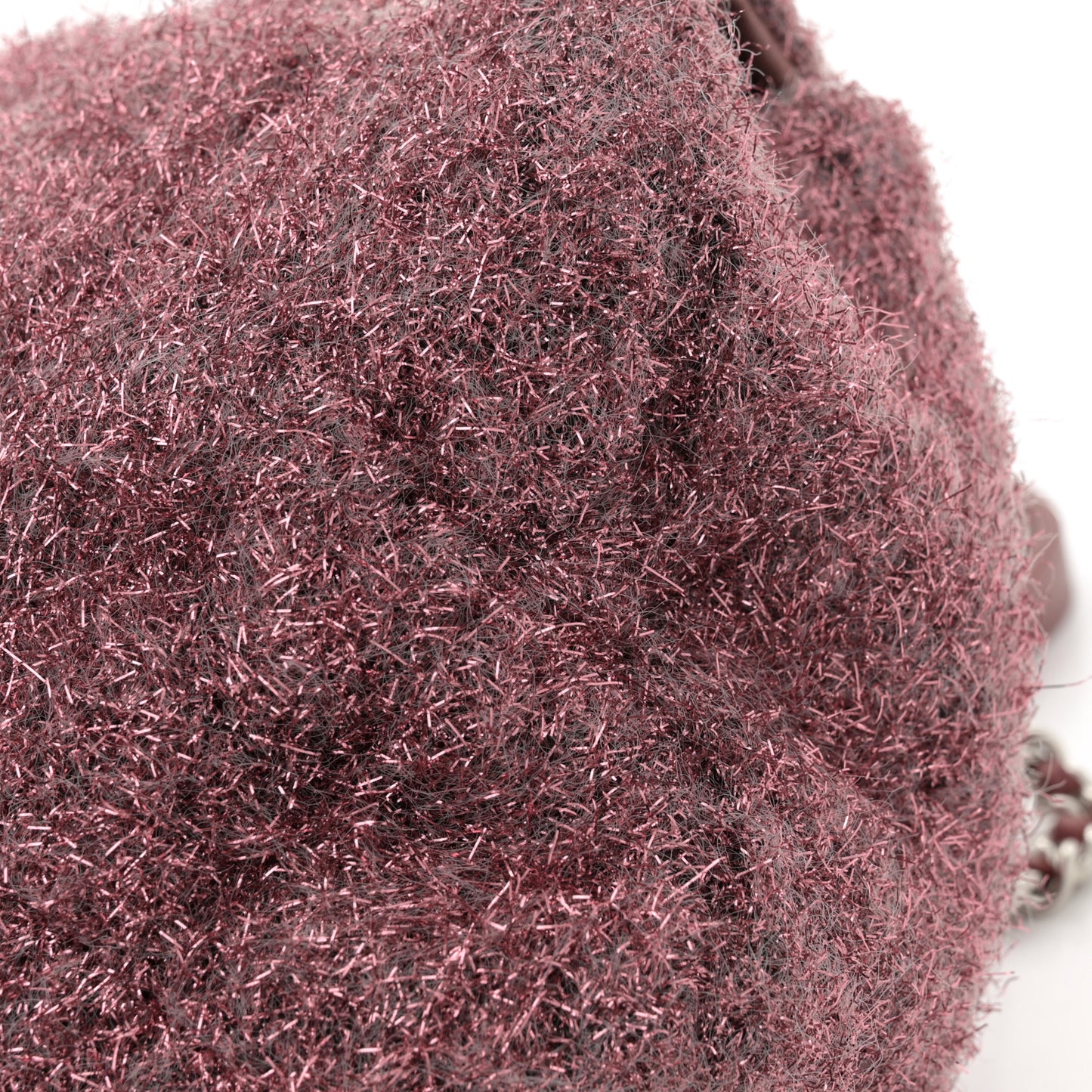 Lurex Knit Medium Pluto Glitter Flap Pink