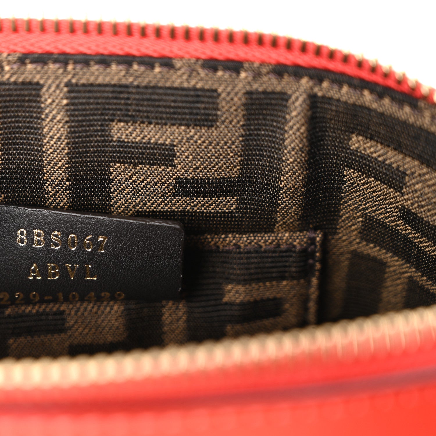 Fendi Vitello King Plexiglass Logo Embossed Mini By The Way Top