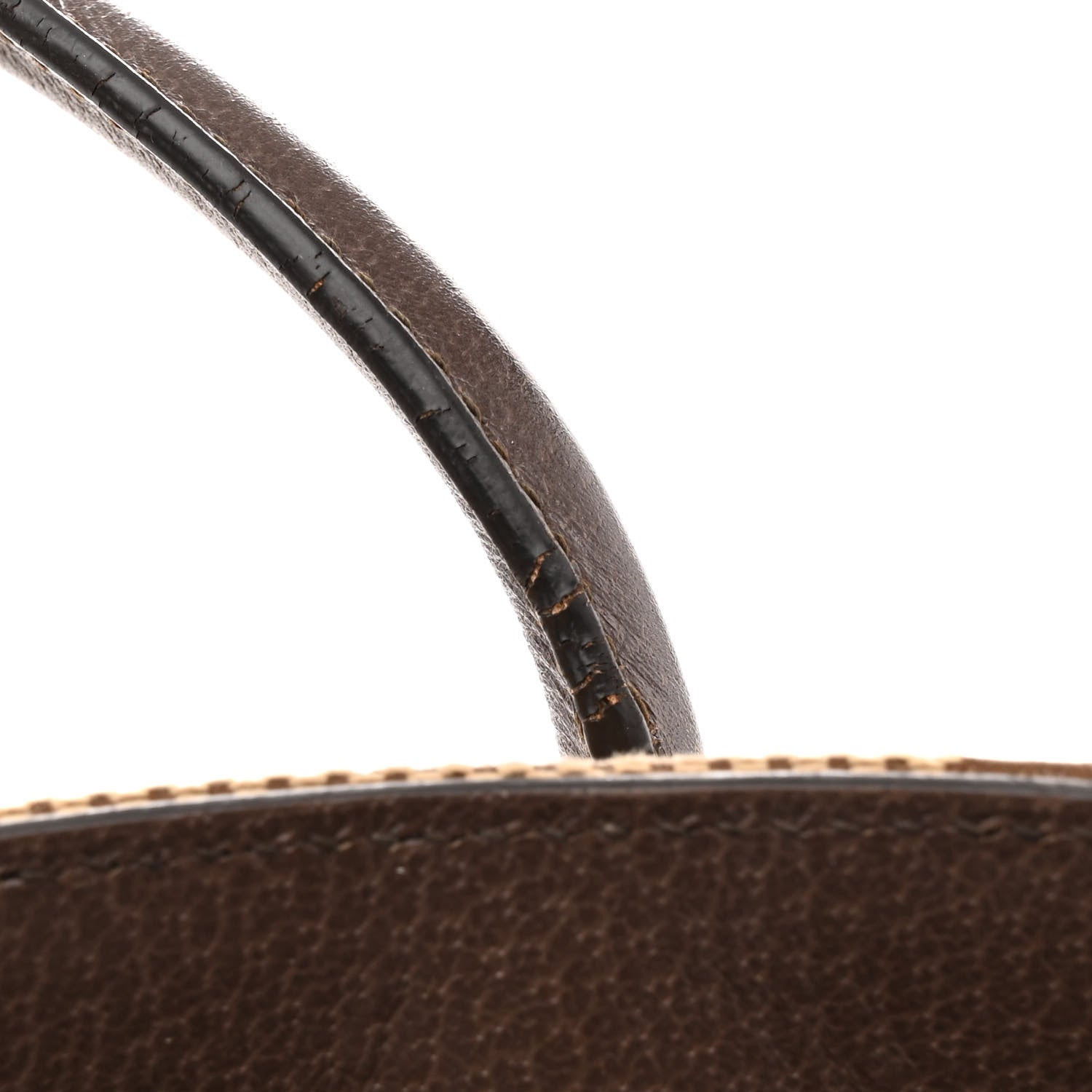 Gucci Monogram Jumbo GG Textured Dollar Calfskin Web Tote Bag Camel Ebony New Acero 18 of 19