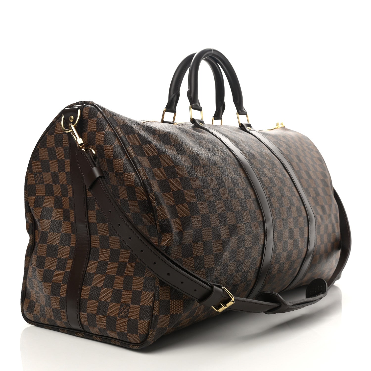 Louis Vuitton Damier Ebene Keepall Bandouliere 55 3 of 10
