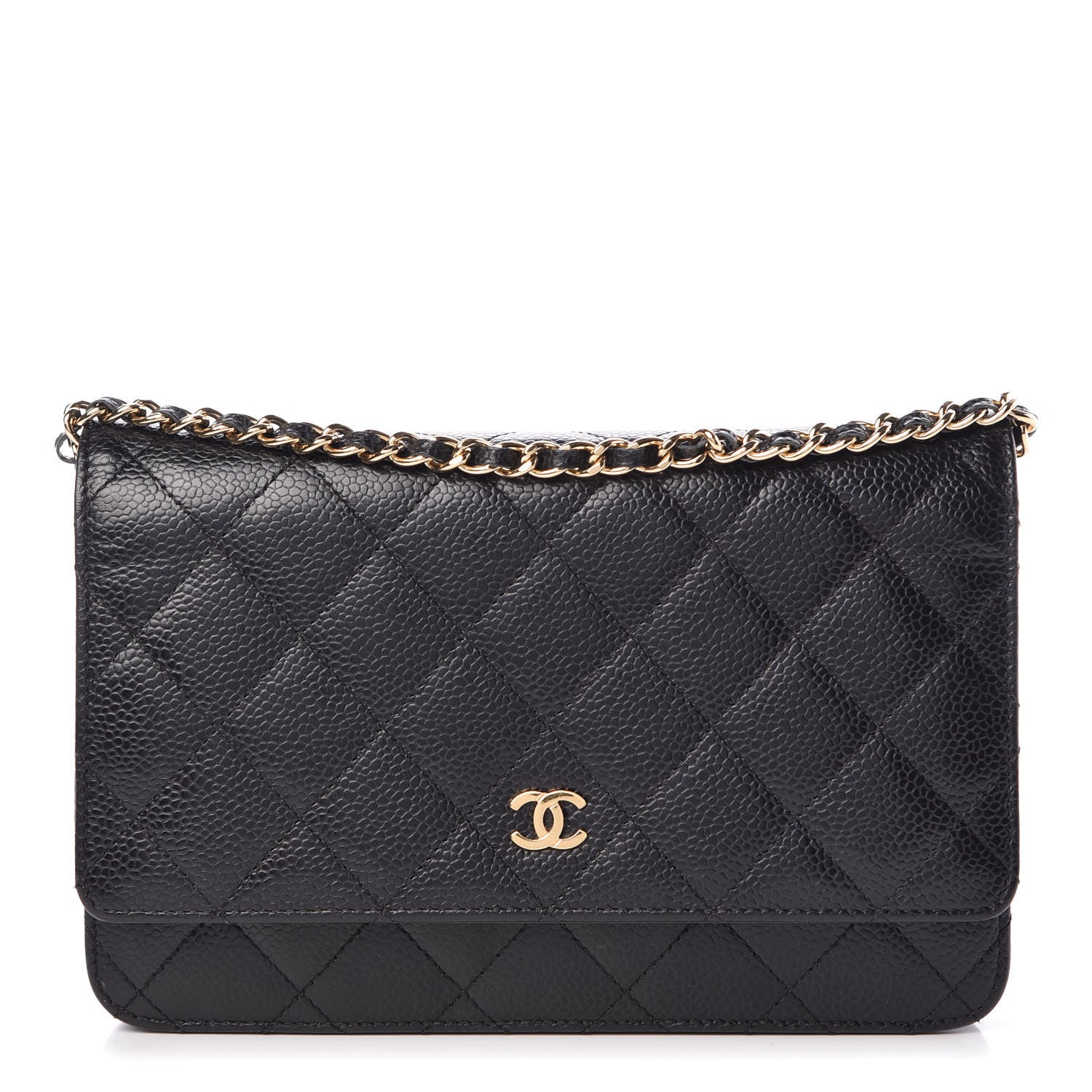 Chanel Caviar Quilted Wallet On Chain WOC Black 1 of 11