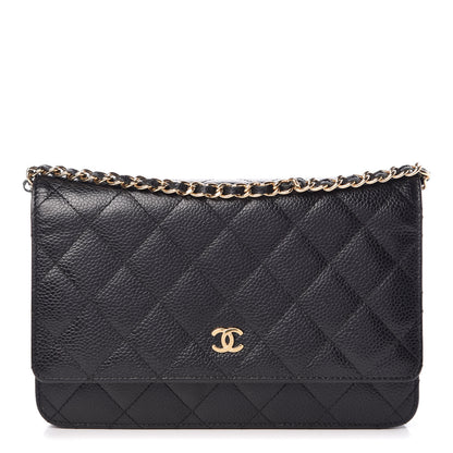 Chanel Caviar Quilted Wallet On Chain WOC Black 1 of 11