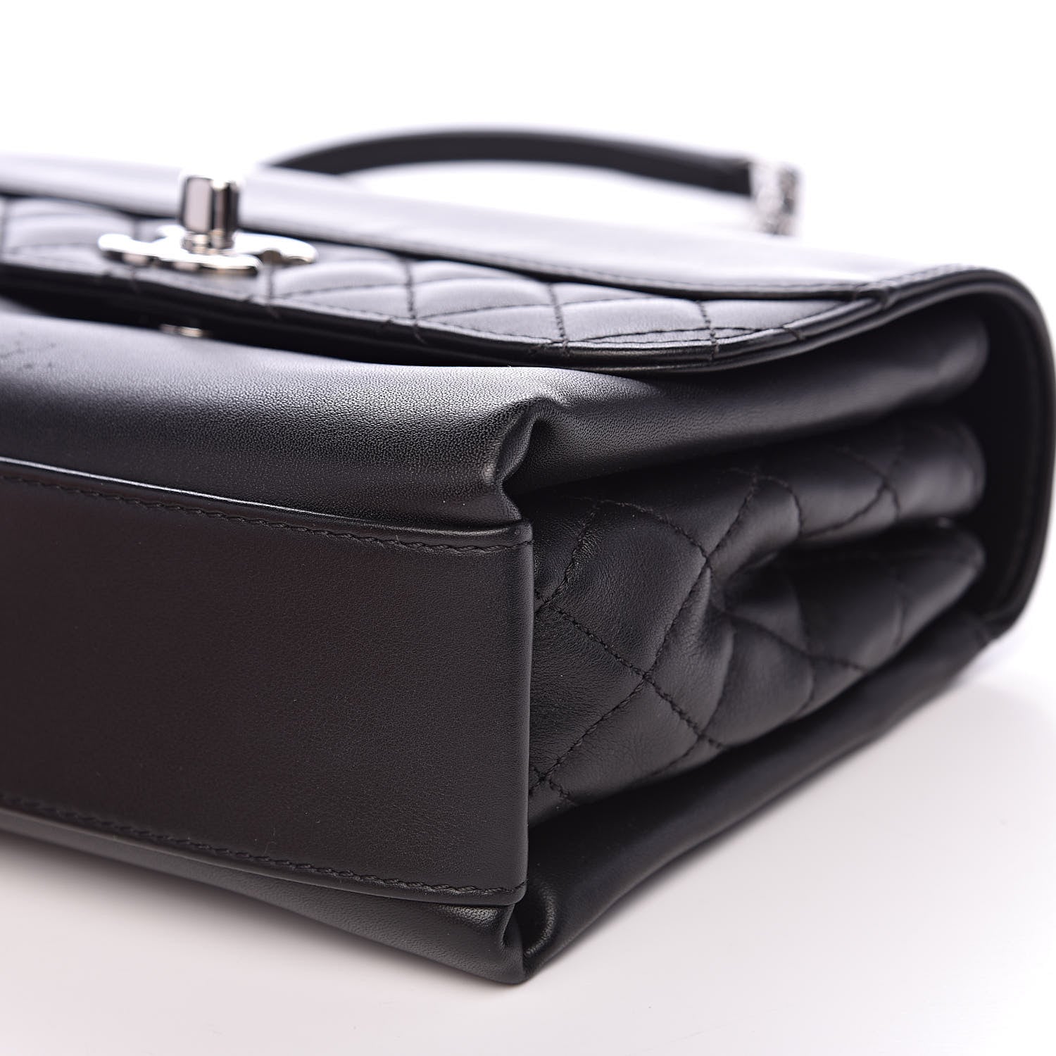 Chanel Calfskin Mini Tramezzo Flap Black 9 of 12