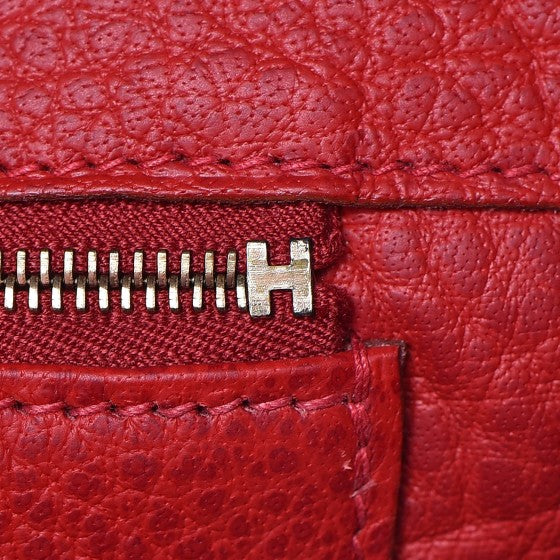 Hermes Buffle Skipper Birkin 35 Rouge Casaque 17 of 41
