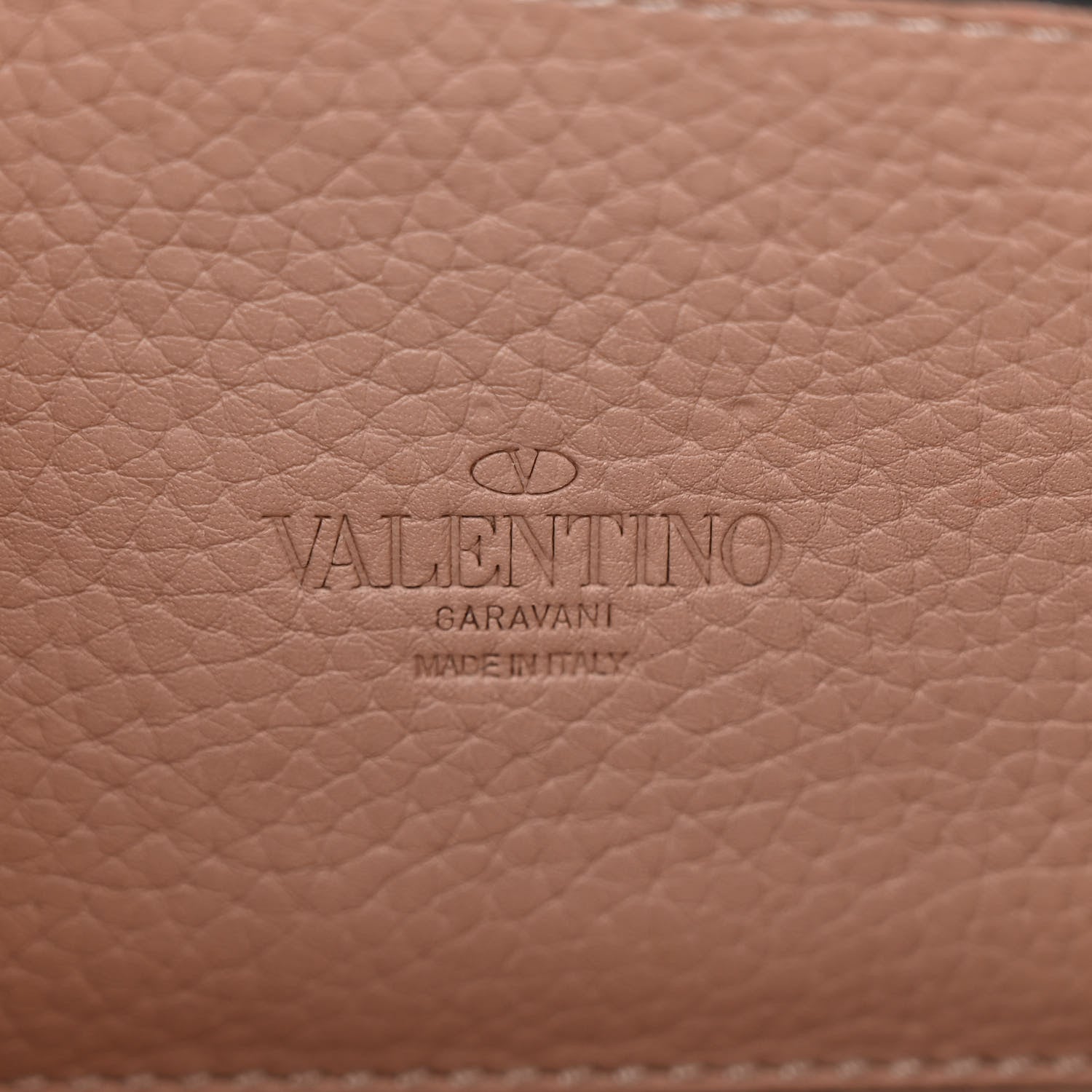 Valentino Garavani Pebbled Calfskin Medium Rockstud Flip Lock Crossbody Bag Poudre 6 of 10