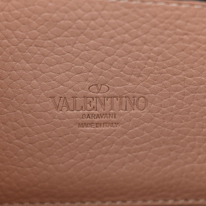 Valentino Garavani Pebbled Calfskin Medium Rockstud Flip Lock Crossbody Bag Poudre 6 of 10