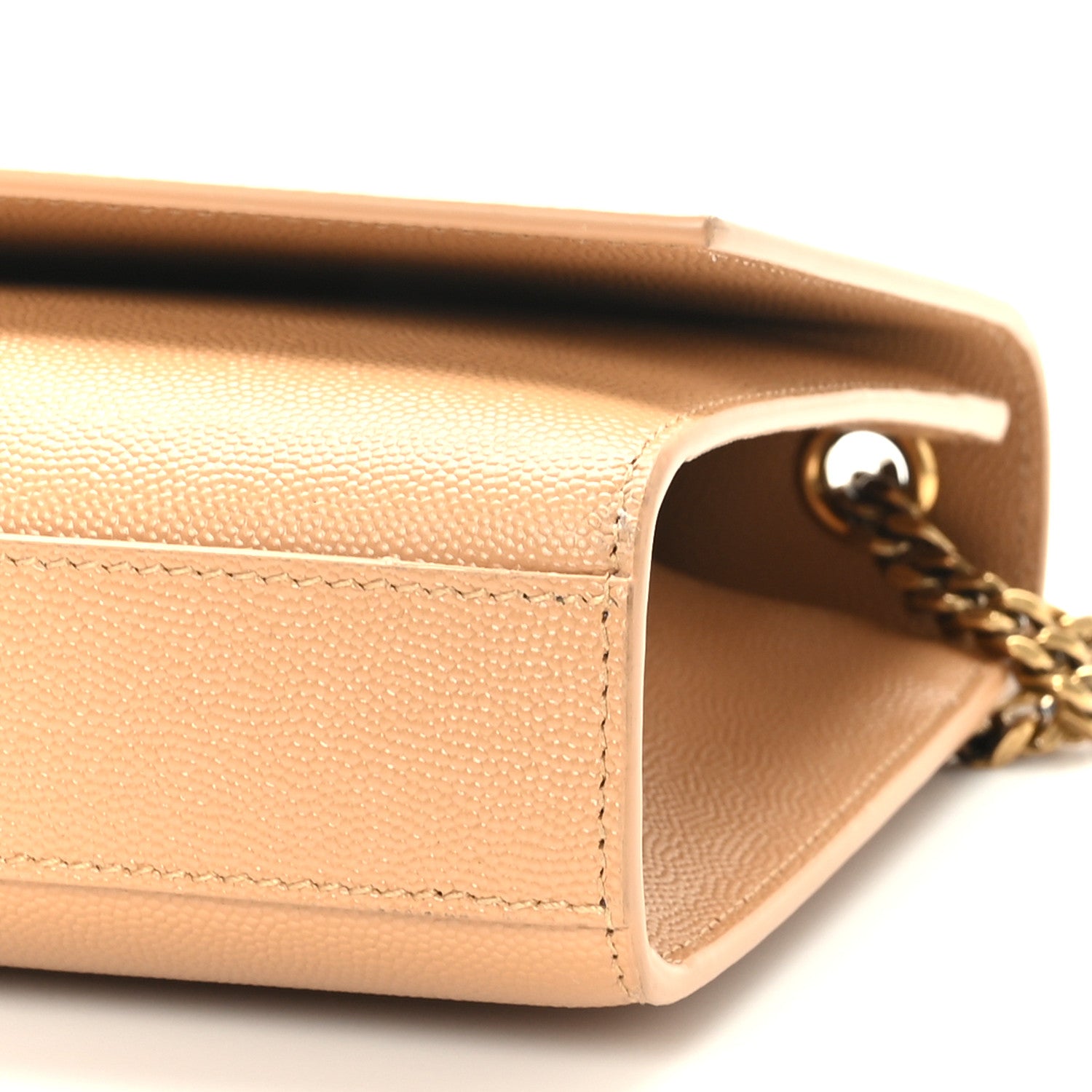 Saint Laurent Grain De Poudre Medium Monogram Kate Satchel Nude Powder 8 of 15