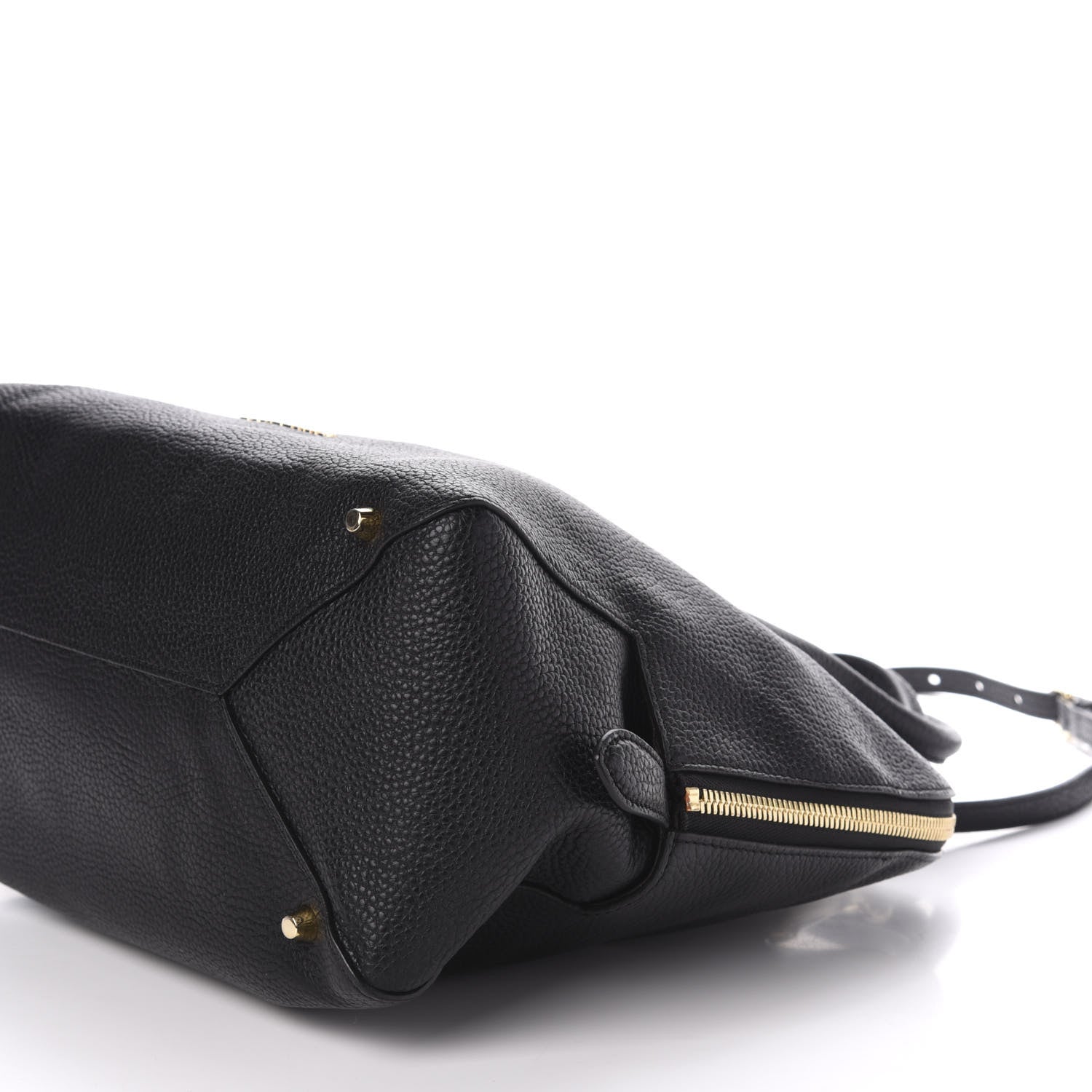 Burberry London Grainy Calfskin Medium Greenwood Bowling Bag Black 10 of 10