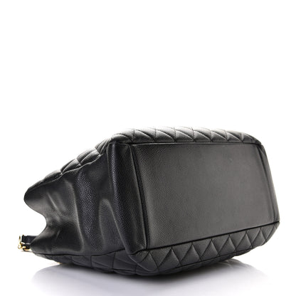 Chanel Caviar Quilted Grand Shopping Tote GST Black 4 of 8