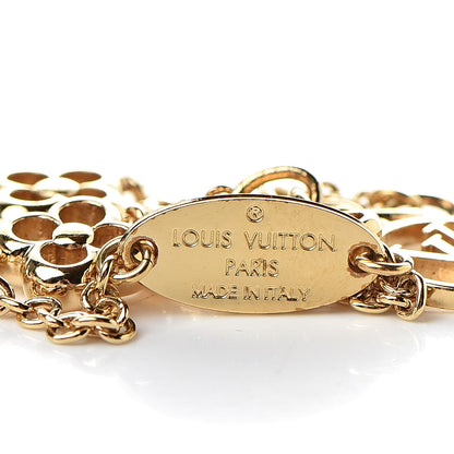 Louis Vuitton Brass Flower Full Bracelet Gold 4 of 6