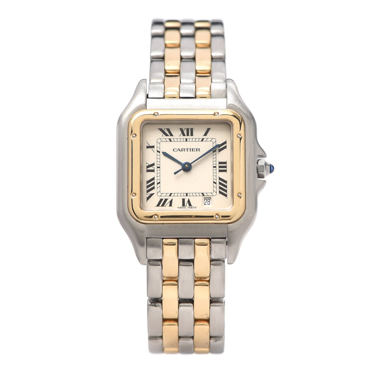Cartier Stainless Steel 18K Yellow Gold 27mm Panthere Quartz Watch 1 of 5