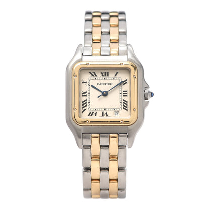 Cartier Stainless Steel 18K Yellow Gold 27mm Panthere Quartz Watch 1 of 5