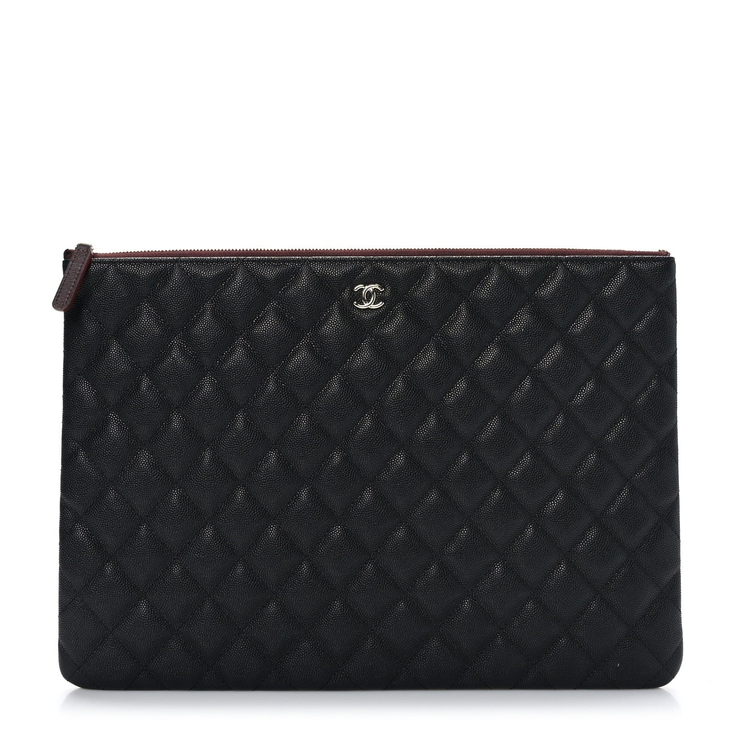 Chanel Caviar Quilted Large Cosmetic Case Black 1 of 7