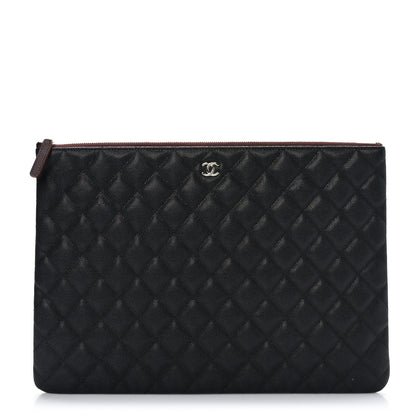 Chanel Caviar Quilted Large Cosmetic Case Black 1 of 7
