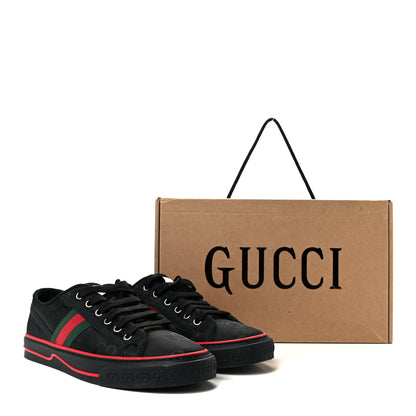 Gucci Econyl Nylon Web Monogram Off The Grid Womens 1977 Tennis Sneakers 39.5 Black 10 of 10