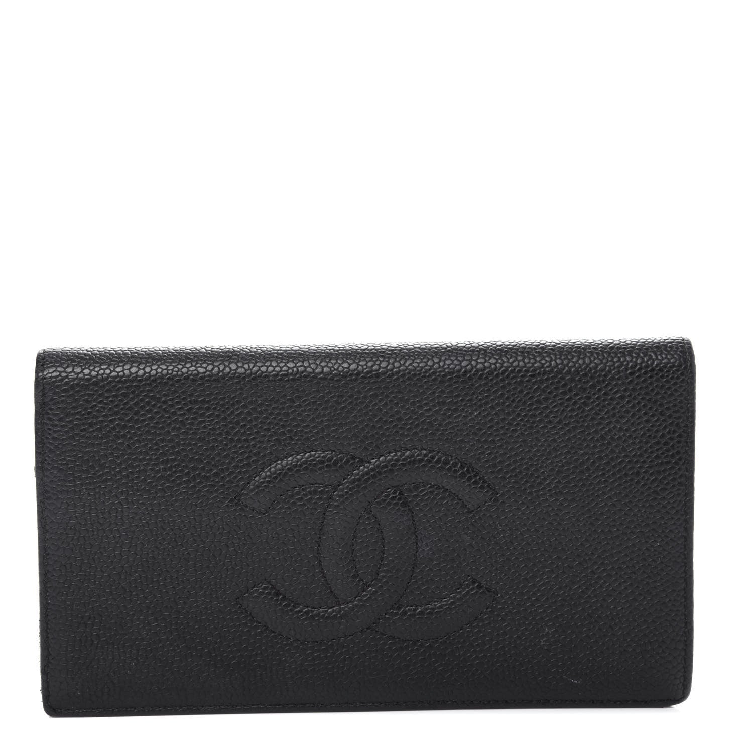Chanel Caviar Timeless CC Yen Wallet Black 1 of 9
