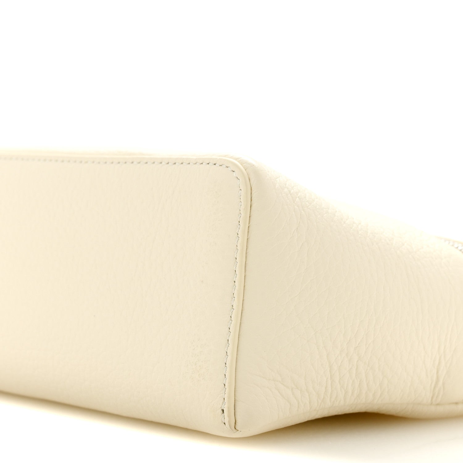 Loro Piana Grained Calfskin L19 Extra Pocket Pouch Whisper White 9 of 11