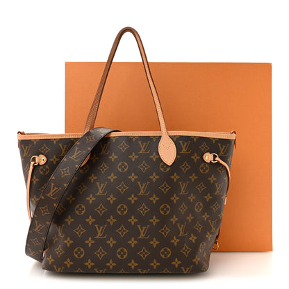 Louis Vuitton Monogram Inside Out Neverfull Bandouliere MM Rose Pondichery 13 of 13