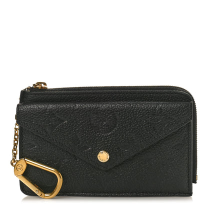 Louis Vuitton Empreinte Recto Verso Card Holder Black 1 of 8