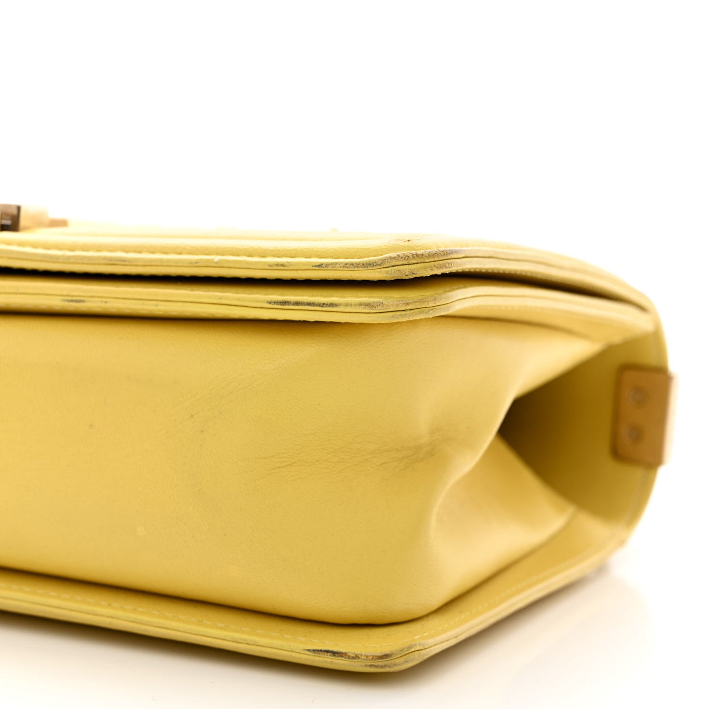 Tweed Lambskin Medium Boy Flap Yellow