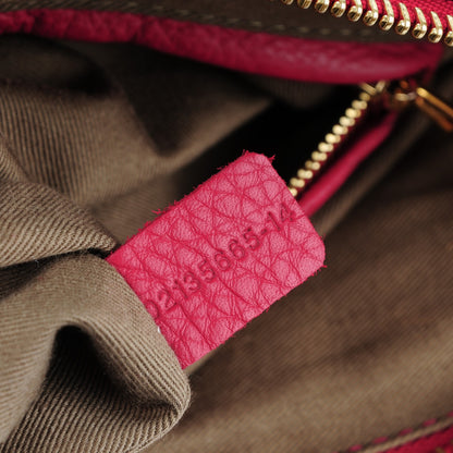 Chloe Calfskin Medium Marcie Satchel Peony Red 7 of 7