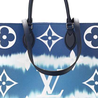 Louis Vuitton Monogram Escale Onthego GM Blue 7 of 9