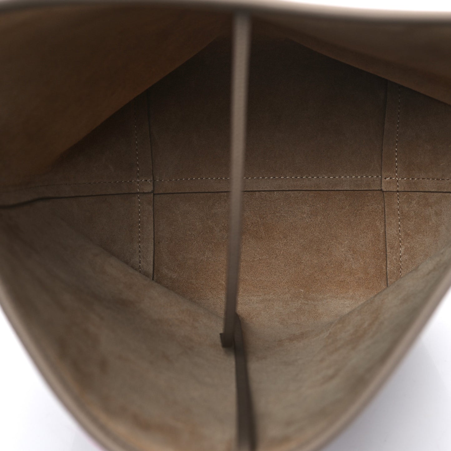 Grained Calfskin Medium N/S Park Tote Dark Taupe
