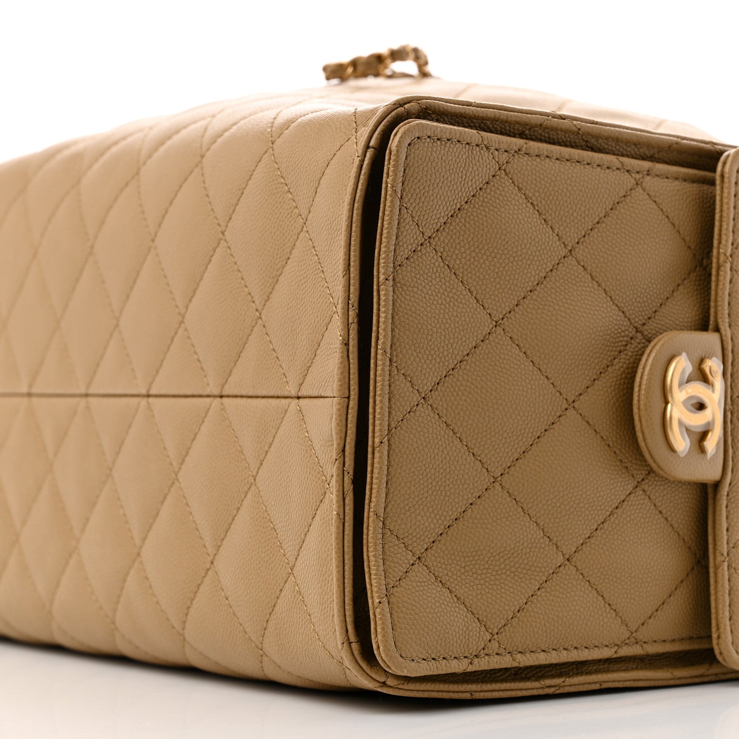 Chanel Caviar Quilted Medium Chanel 25 Handbag Dark Beige 12 of 12