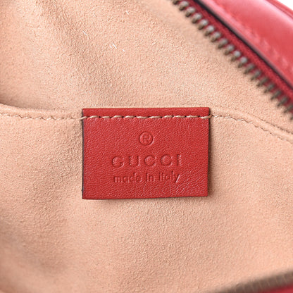 Gucci Calfskin Matelasse GG Marmont Belt Bag 85 34 Hibiscus Red 6 of 14