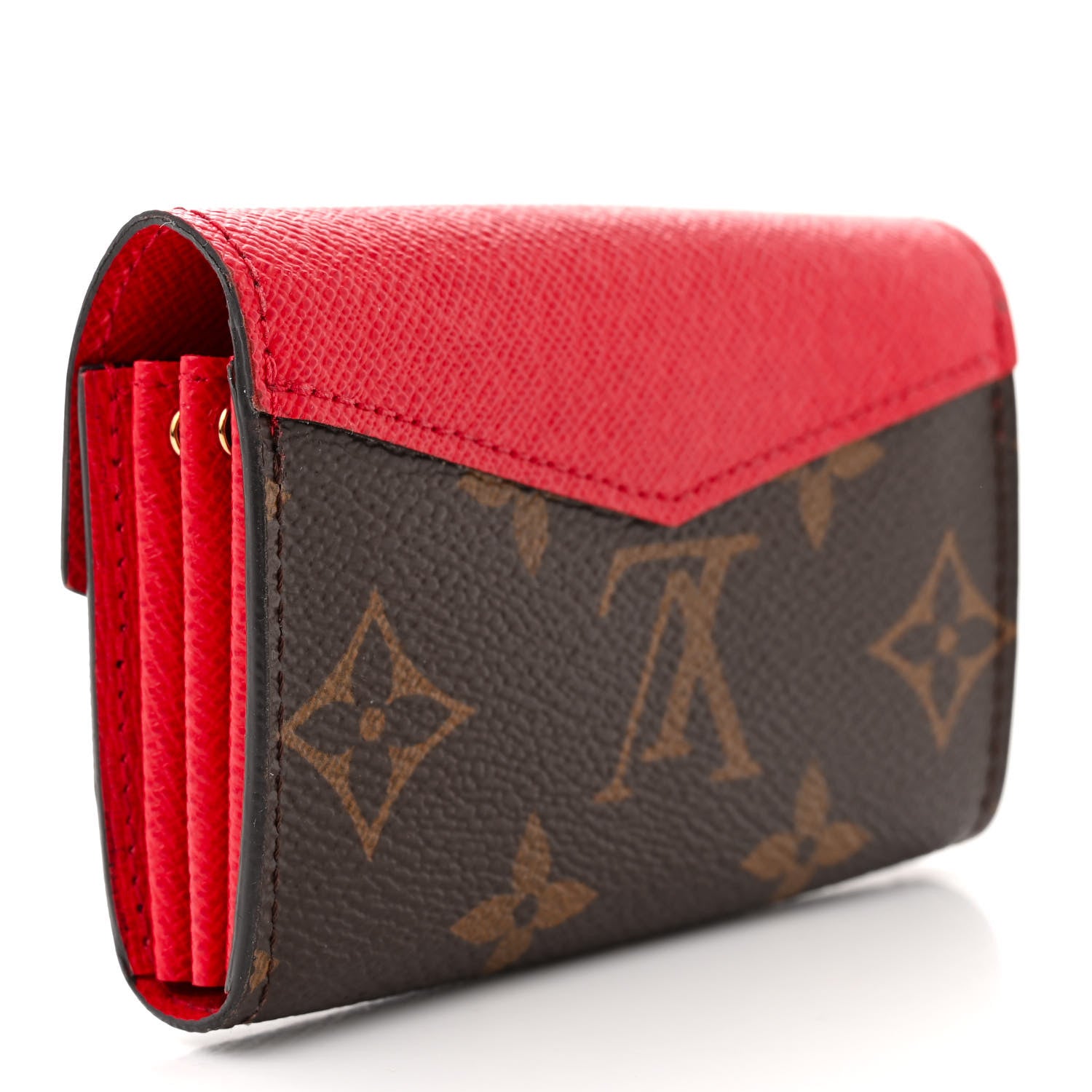 Louis Vuitton LOUIS VUITTON Monogram Sarah Multicartes Coquelicot 3 of 10