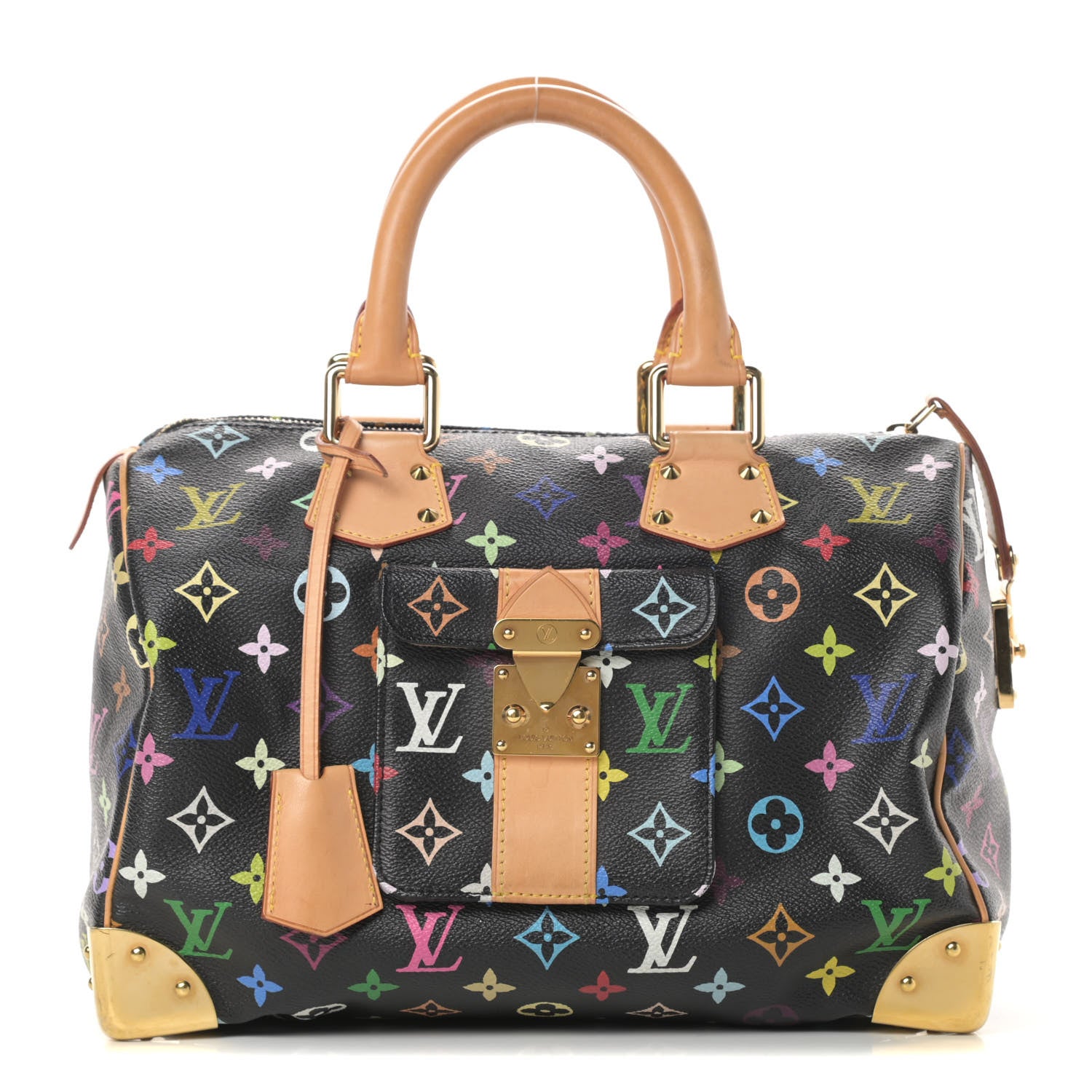 Louis Vuitton Monogram Multicolor Speedy 30 Black 1 of 13