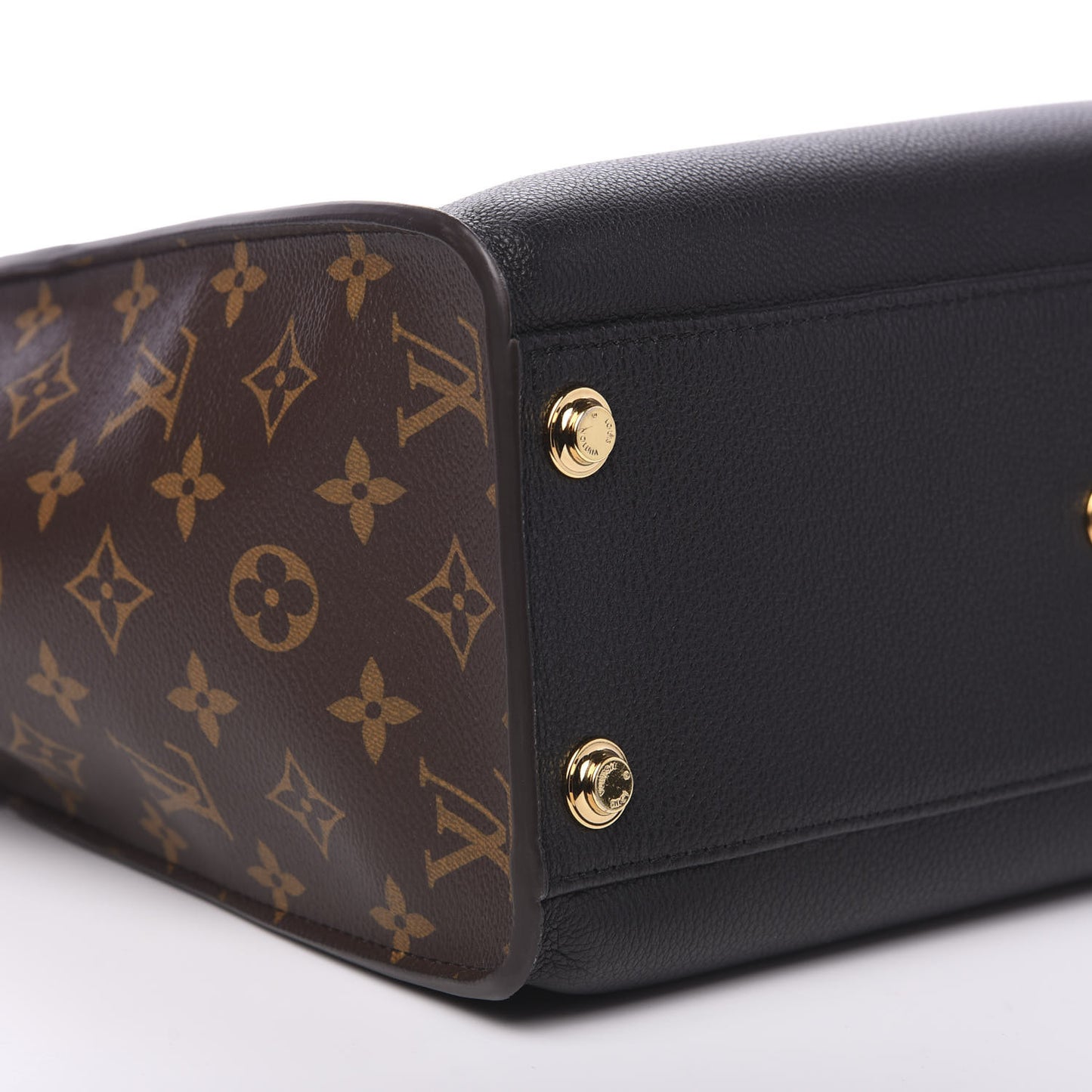 Calfskin Monogram On My Side Black