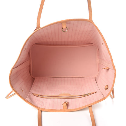 Louis Vuitton Damier Azur Neo Neverfull MM Rose Ballerine 5 of 9