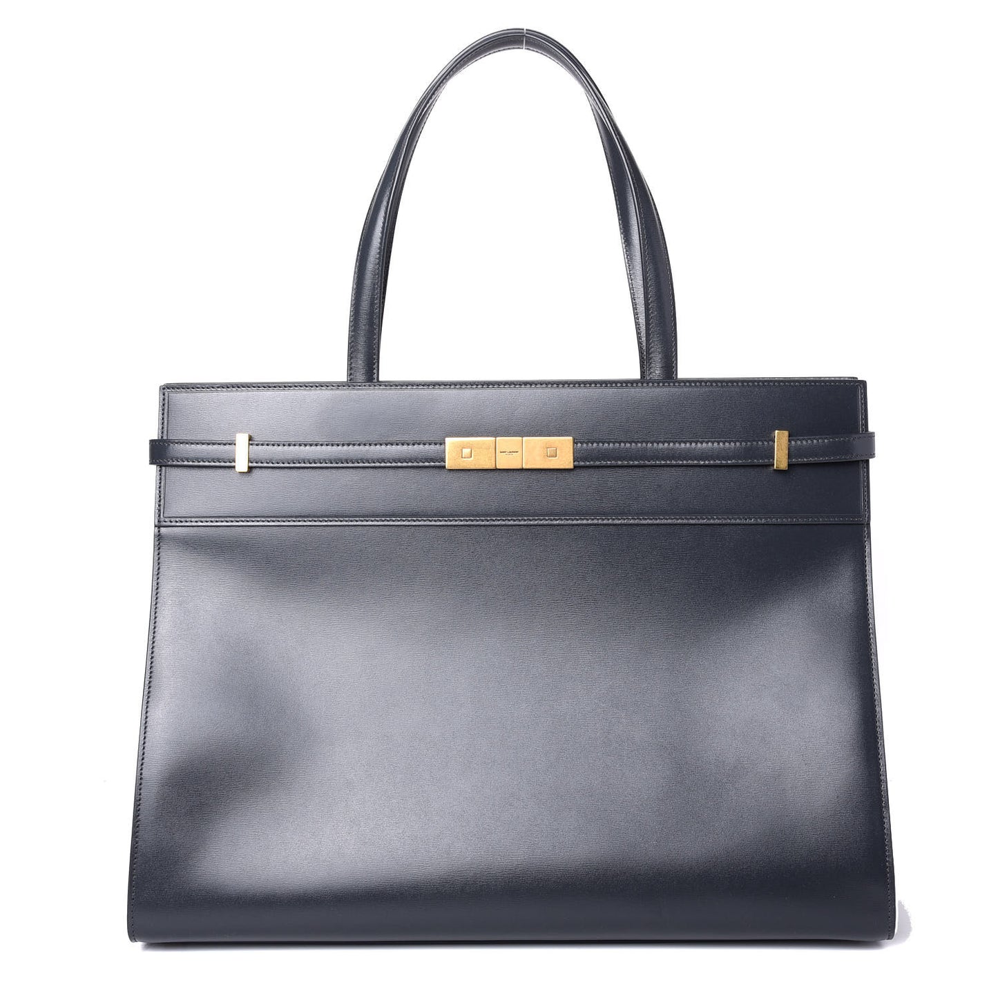 Calfskin Medium Manhattan Shopper Tote Grey