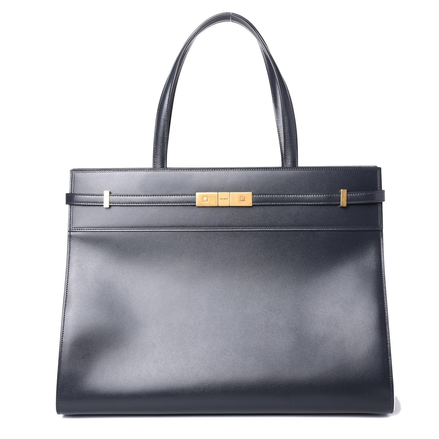 Saint Laurent Calfskin Medium Manhattan Shopper Tote Grey 1 of 9