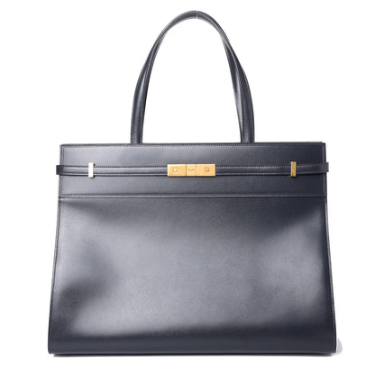 Saint Laurent Calfskin Medium Manhattan Shopper Tote Grey 1 of 9