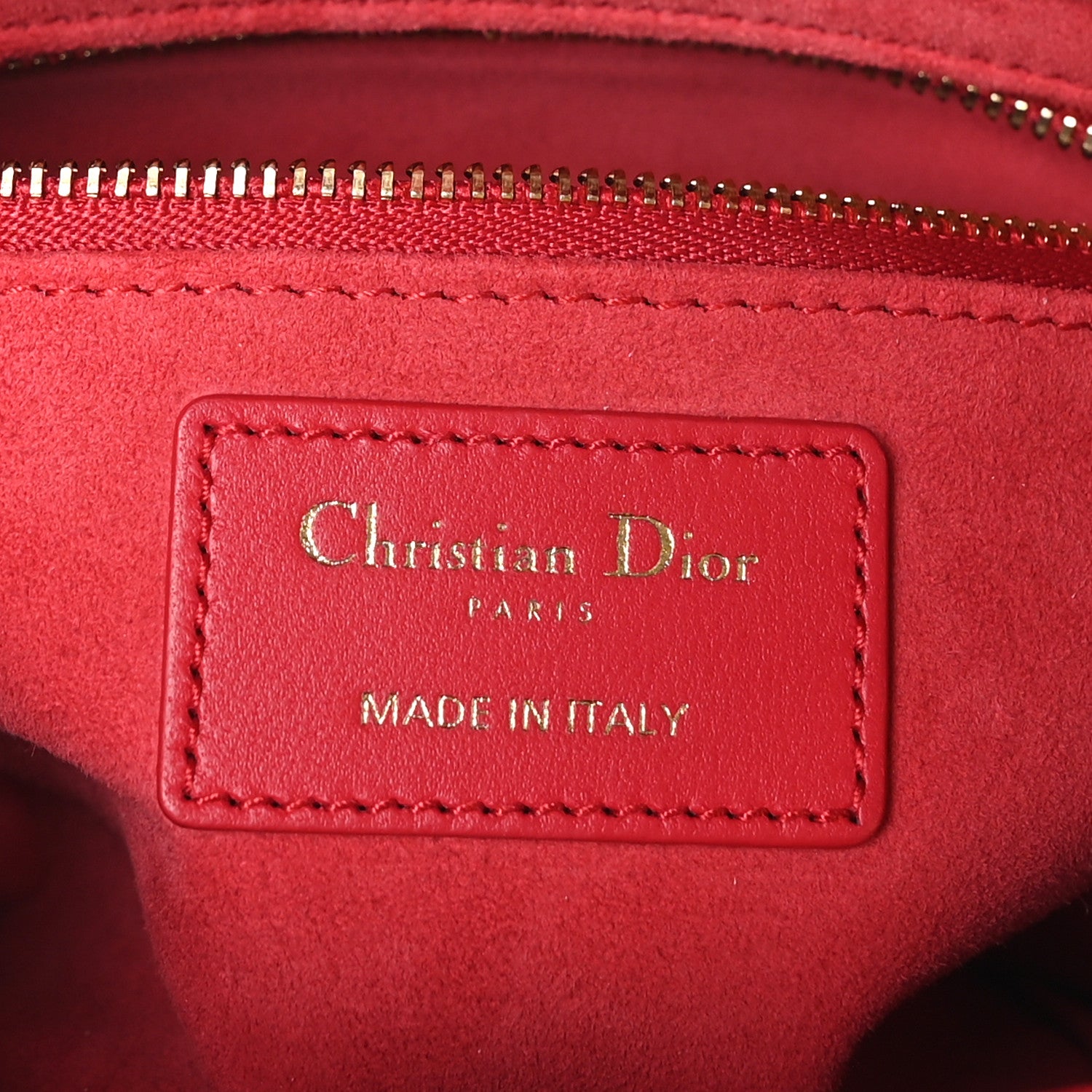 Christian Dior Lambskin Cannage Small My ABCDior Lady Dior Red 7 of 10
