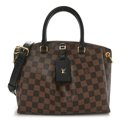 Louis Vuitton Damier Ebene Odeon Tote PM Black 1 of 9