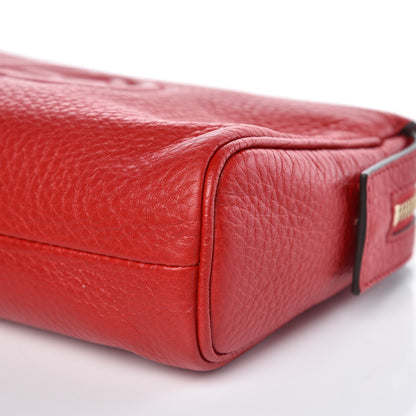 Gucci Pebbled Calfskin Soho Cosmetic Case Tabasco Red 9 of 9