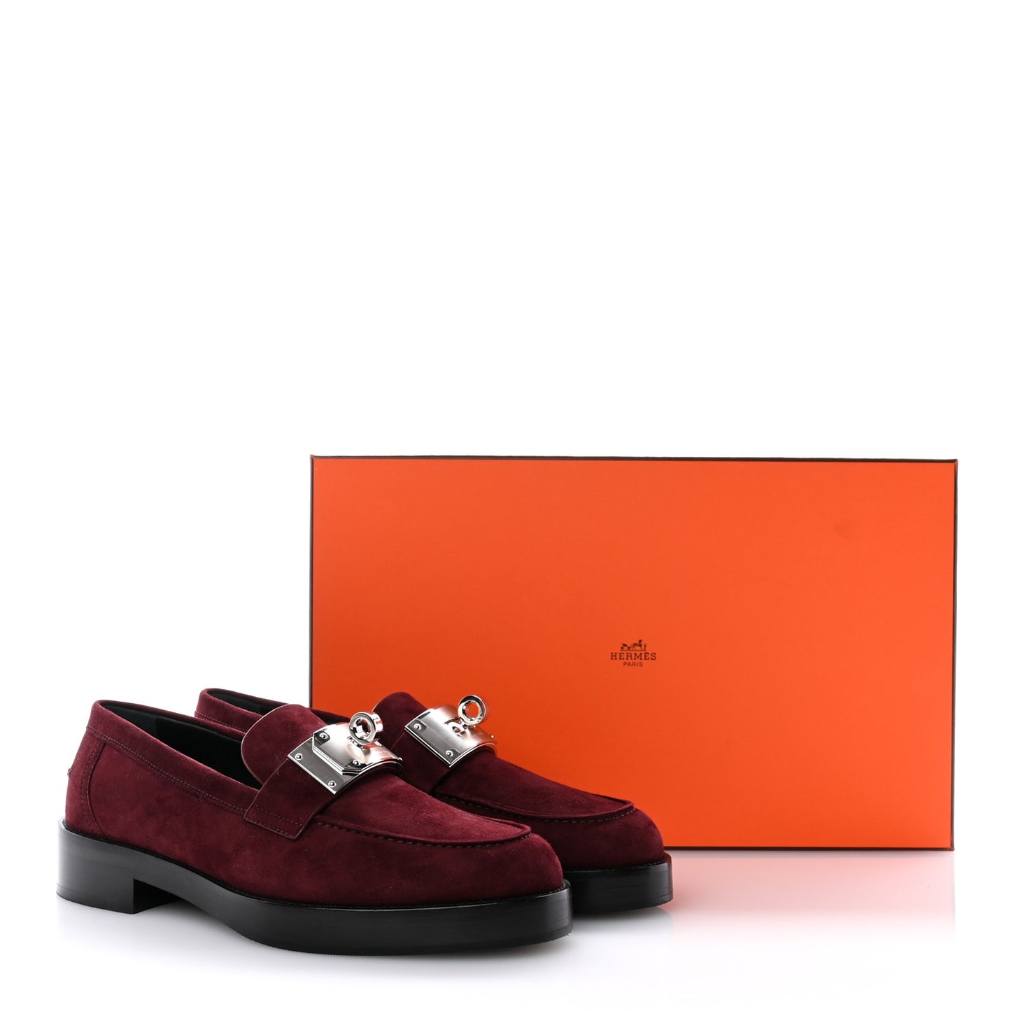 Suede Goatskin Womens Hot Loafer 38.5 Marron Mahogany