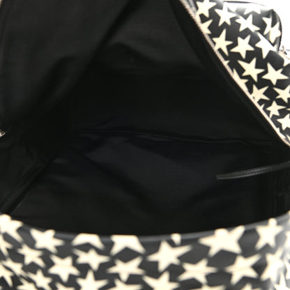Saint Laurent Calfskin Star Print Hunting Backpack Black White 5 of 11