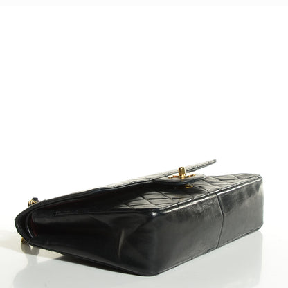 Chanel Lambskin Quilted Medium Double Flap Black 4 of 10